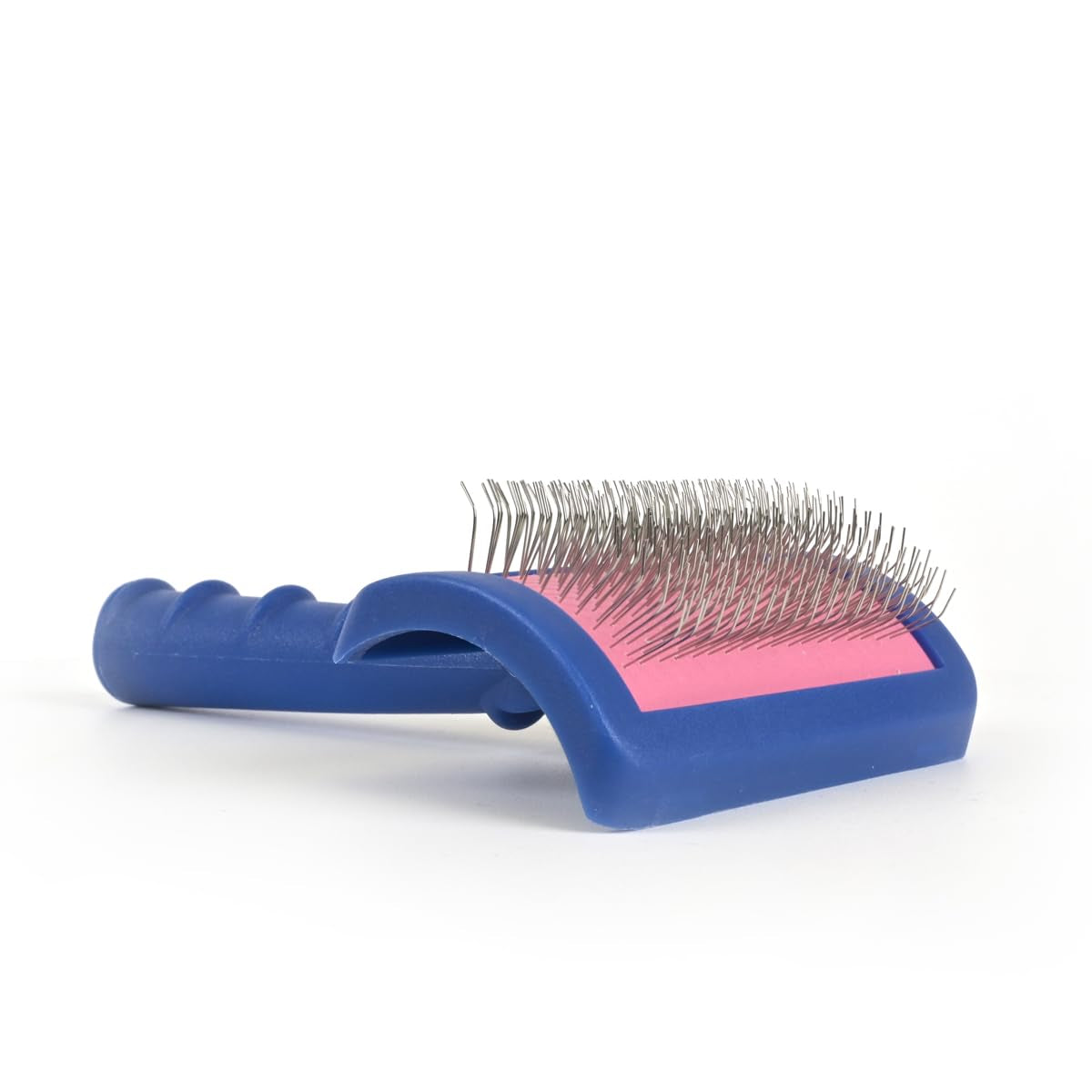 Tuffer than Tangles Dog Grooming Slicker Brush - Medium Size with Angled Pins for Dematting & Undercoat Removal, Ideal for Doodle Breeds, Comfort Grip Handle