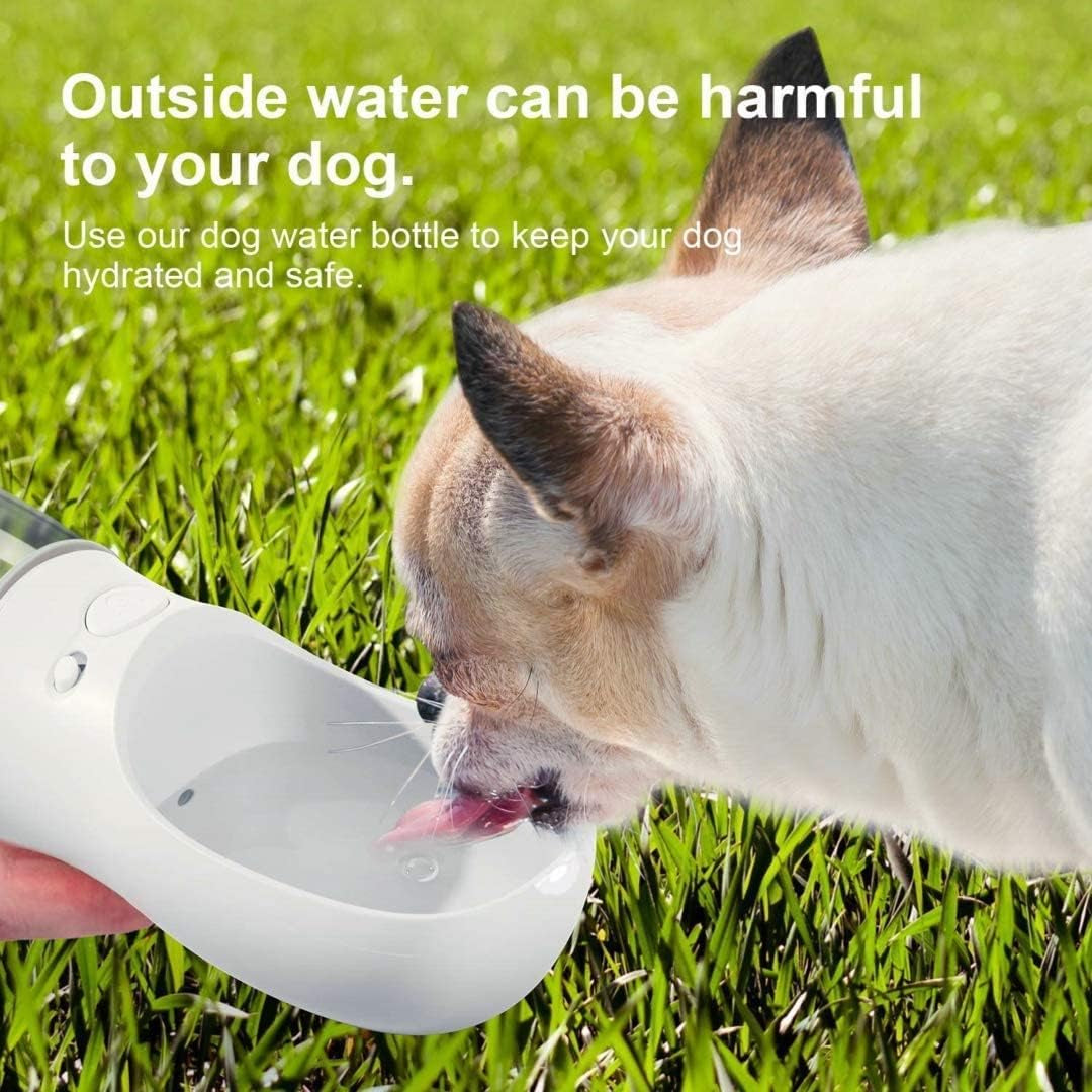 Dog Water Bottle - Large Portable Dog Water Bottle 550Ml Water Feeder Leak Proof Portable Puppy Water Dispenser with Drinking Feeder for Pets Outdoor Walking, Hiking, Travel, for Pets
