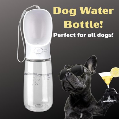 Dog Water Bottle - Large Portable Dog Water Bottle 550Ml Water Feeder Leak Proof Portable Puppy Water Dispenser with Drinking Feeder for Pets Outdoor Walking, Hiking, Travel, for Pets
