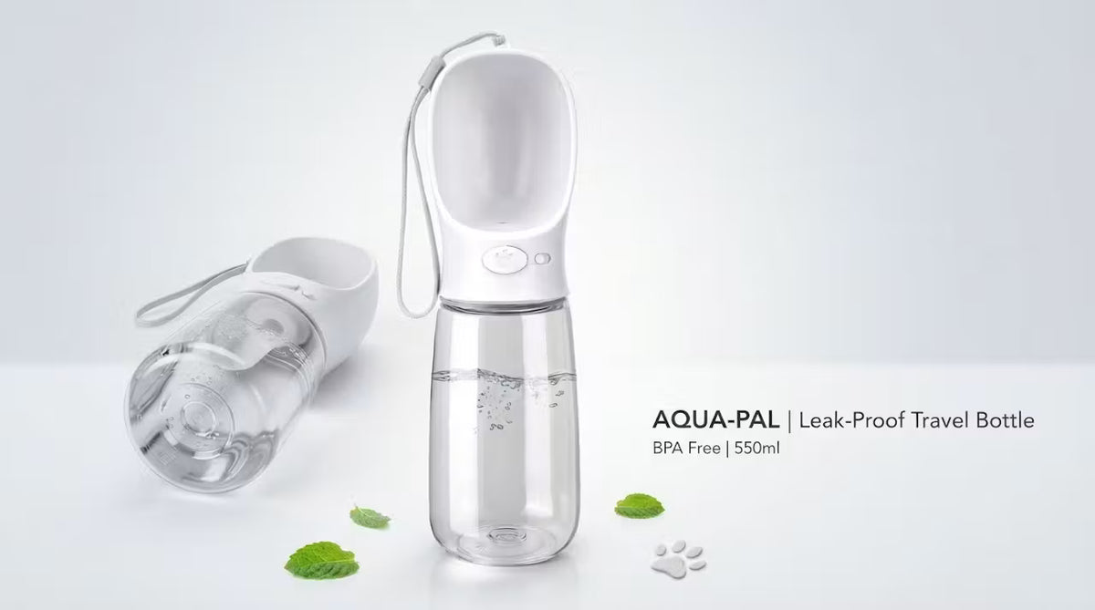 Dog Water Bottle - Large Portable Dog Water Bottle 550Ml Water Feeder Leak Proof Portable Puppy Water Dispenser with Drinking Feeder for Pets Outdoor Walking, Hiking, Travel, for Pets